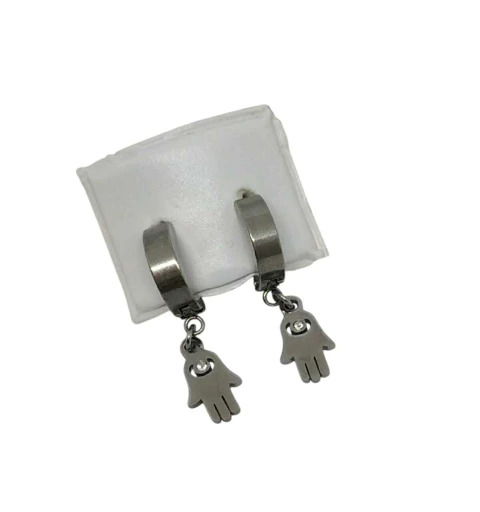 Aritos de acero colgantes - comprar online