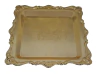 PLATO PARA MATZA CUADRADO CON PUNTAS DE NIQUEL dorado 26 cm - comprar online