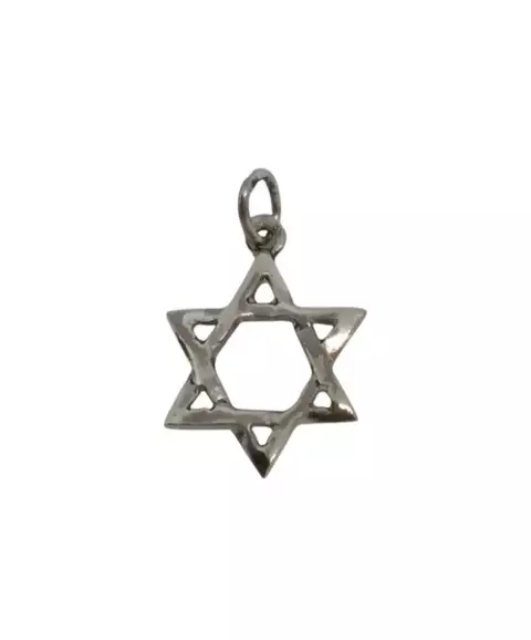Dije de Maguen David en plata Trenzada y calada 12 cm (No incluye cadena) - comprar online