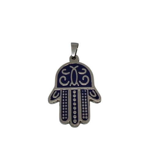 Dije Jamsa esmaltado Azul 5,5 x 2 cm - comprar online