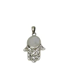 Dije de Plata jamsa calado con piedra nacar negro o blanco - comprar online