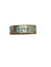 Anillo Shemá de Acero Inoxidable con dorado CONSULTAR ANTES POR MEDIDAS DISPONIBLES del 16 al 22) - comprar online