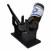 Shofar de carneros 57 cm aprox pintados a mano con atril y manual de uso -Bandera de Israel - comprar online