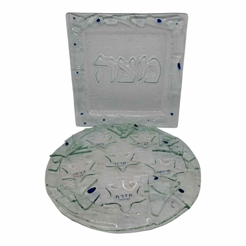 SET para Pesaj de Keará para pesaj en vitrofusion de 27 cm y Plato para matza 28 x 28 cm - comprar online