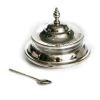 Mielera metálica con cucharita niquel 9 cm - comprar online