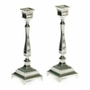 Candelabros el par de niquel base cuadrada 17 cm - comprar online