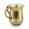 Jarras para netilat de metal dorado con plateado - comprar online