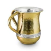 Jarras para netilat de metal dorado con plateado - comprar online