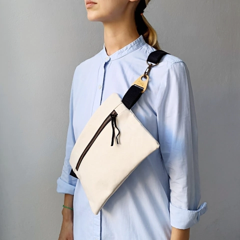 Riñonera Plana Crudo