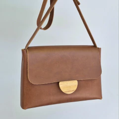 Bandolera Plisa Tabaco - Plusultra | Objetos de diseño