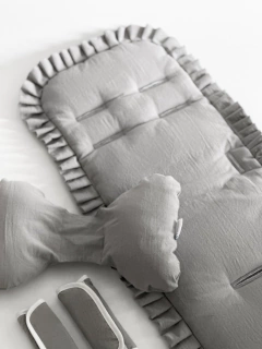 Colchoncito Baby con Tablitas Tusor Gris en internet