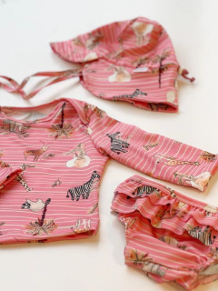 Bombachita de Lycra Safari Rosa SolarMax con FPU 50+ - Lorenza Básicos 