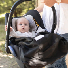 Modelo Exclusivo - Colchoncito de Micropiel Gris lisa con Cubrepies Impermeable y apertura inferior en internet