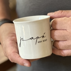 Taza Papá, de Porcelana Pintada a Mano - comprar online