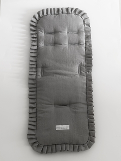 Colchoncito Baby con Tablitas Tusor Gris - Lorenza Basicos | Básicos y Accesorios para Bebés | Envíos a Todo el País