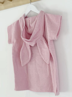 Happy Poncho de Toalla Rosa, talle 2 a 4 años en internet
