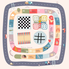 Lona de Juegos 8 en 1 en internet