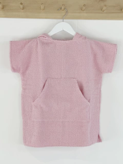Happy Poncho de Toalla Rosa, talle 2 a 4 años - comprar online
