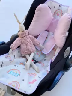 Colchoncito Reversible Rainbow Rosa - comprar online