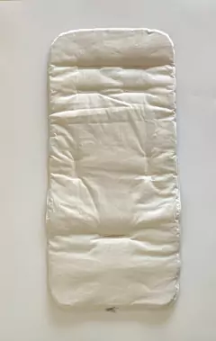 Imagen de Colchoncito de Tusor Rosa con Cubrepies de Gasa natural