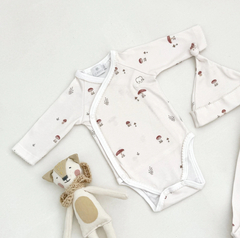 Set Body Cruzado, Ranita y Gorrito Honguitos - comprar online