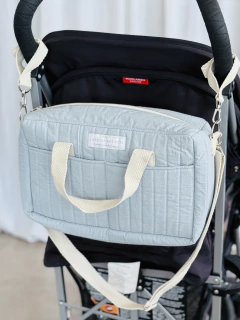 Bolso Organizador Barcelona Tusor Celeste - Lorenza Básicos 