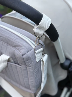 Bolso Organizador Barcelona Tusor Gris - Lorenza Básicos 