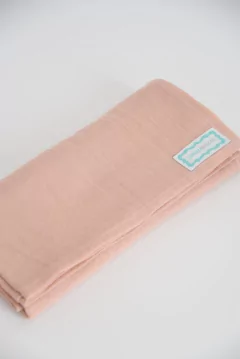 Manta XL de gasa de algodón simple Rosa en internet