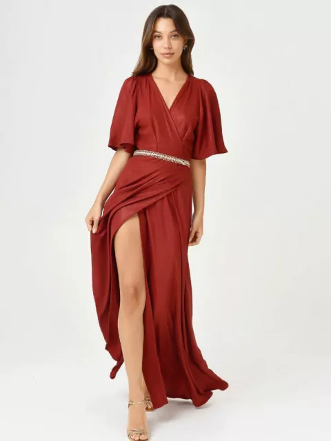 Vestido Bella Bordeaux
