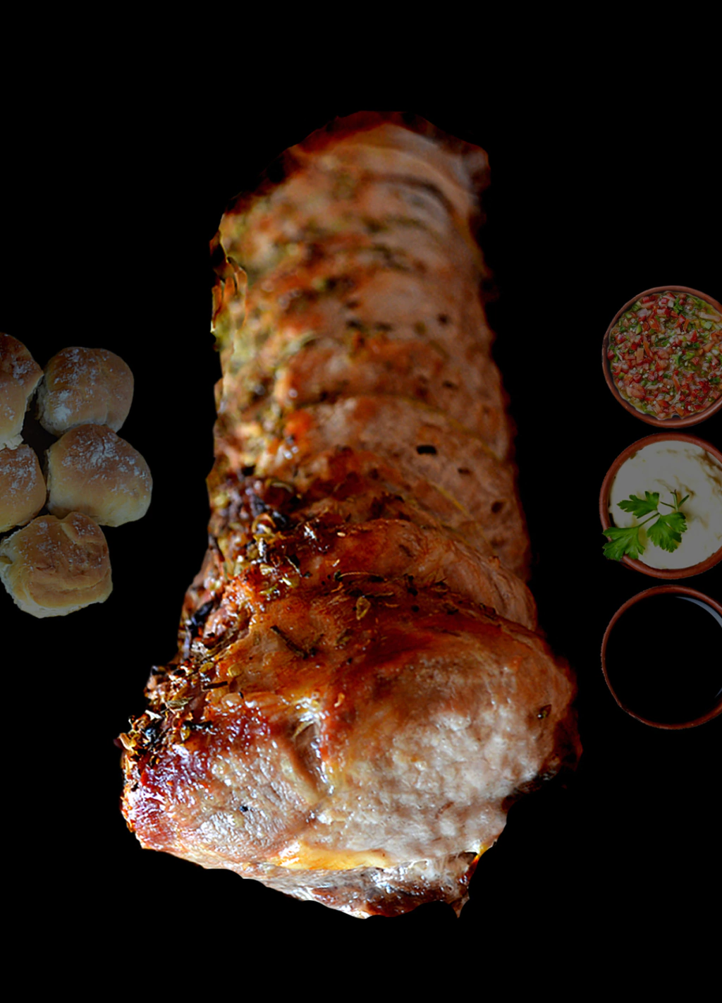 LOMO DE CERDO + PANES & SALSAS | COMEN 10 | PICAN 20