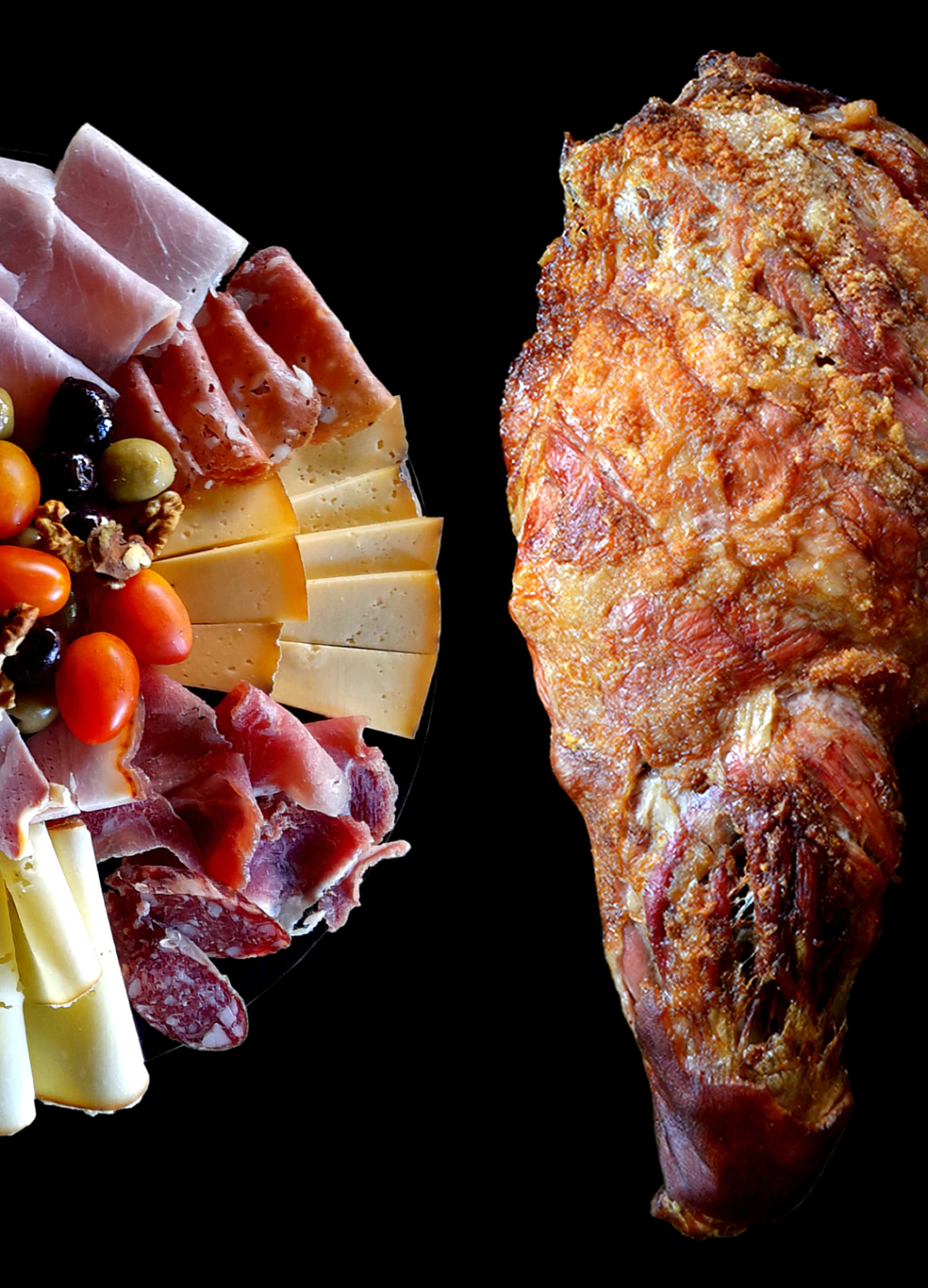PICADAS + PERNIL CHICO DE CERDO + PANES & SALSAS | COMEN 15 | PICAN 25