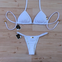 Biquini Cortininha Calcinha MINI Branco - comprar online