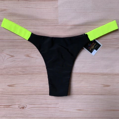Calcinha Fio Dental SUMMER Preta-Amarelo Neon