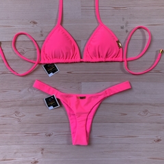 Biquíni Cortininha SUMMER Rosa Neon - comprar online