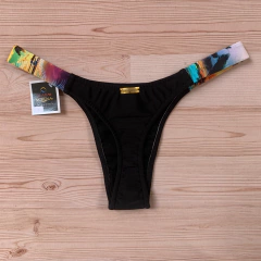 Calcinha Fio Dental SUMMER Preta-Sunset - comprar online