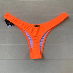 Calcinha Fio Dental ADF Laranja Neon - Clara e Morena Moda Praia