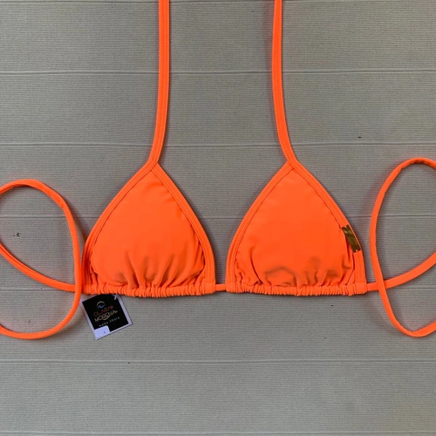 Busto Cortininha Laranja Neon - comprar online