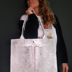 Bolsa DADO XXL Plata - Matilde Brach 