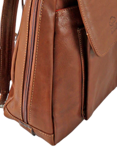 Mochila DYMS cuero con solapa - A 983 - comprar online