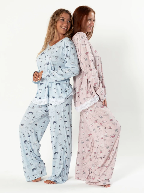 Pijama Morley Perritos + Trenza - comprar online