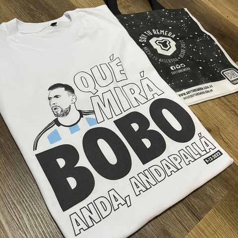 Remera Messi - Qué mirá bobo