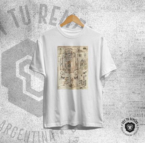 Remera Star Wars - R2-D2 Arturito Planos