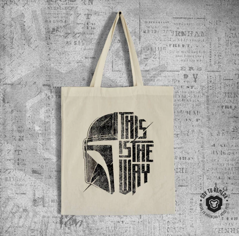 Tote Bag THE MANDARLORIAN - THIS IS THE WAY