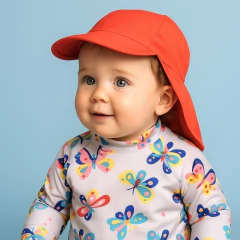 gorro UV50 tapa nuca celeste - tienda online