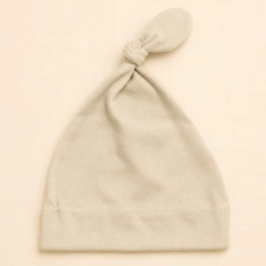 Gorrito algodón arena TALLE ÚNICO