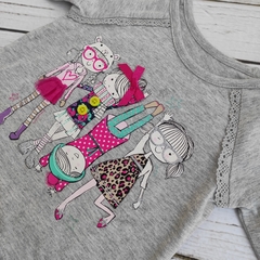 Remera importada amigas gris - comprar online