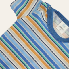 Body rayado Simón azul - comprar online