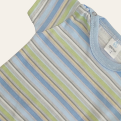 Body rayado Simón celeste - comprar online
