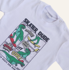 Remera dinos blanco - comprar online
