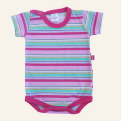 Body rayado Tina fucsia